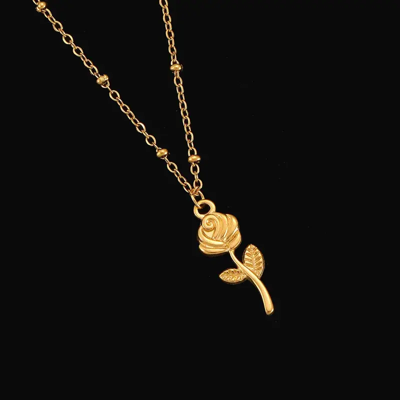 Golden Rose Pendent - FY0168